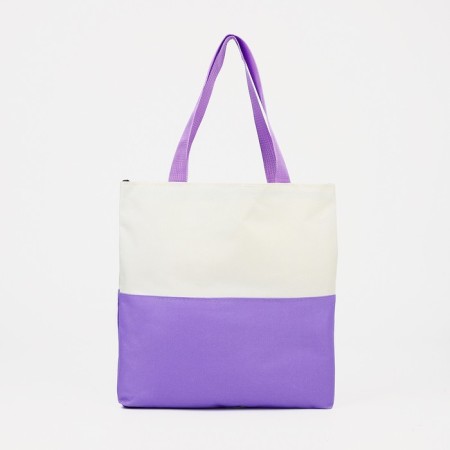 A backpack with a zipper, an outer pocket, a set of a chover, bag, color lilac-8