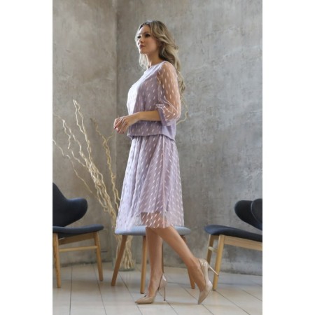 Female skirt, size 52, pink color-3