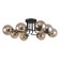 Modestus chandelier, 8x40W E14, brown color