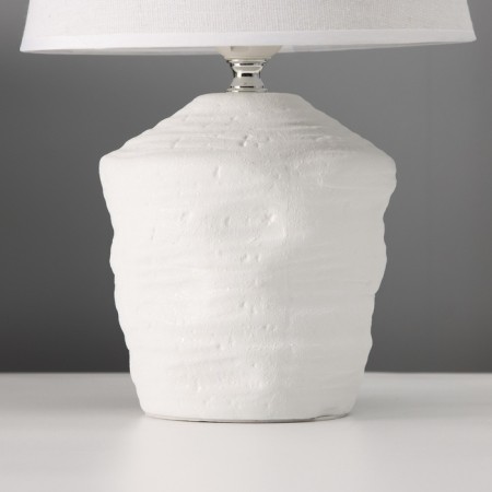 Table lamp with lampshade Risalux Neobraska, 1 × 40 W, E27, White, 20 × 20 × 32 cm-5