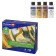 Paint for the fluid art, set 4 colors x 120 ml, brauberg, metallic