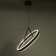 Salerno Light LED 60W 3000-6000K black and gold 50x50x100 cm