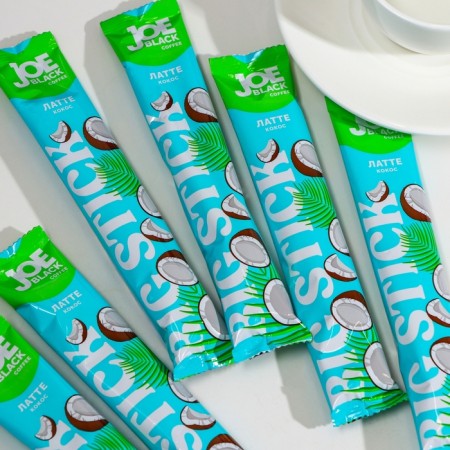 Drink Coffee Soluble Joe Black Big Stick "Latte Coconus", 30 g-2