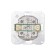 The mechanism of the 2-clavy passage switch Kranz hidden installation, 10a, white KR-78-0207