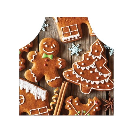 Apron of a kitchen with a photographic appendix "Festive gingerbread", adjustable, size OS-2
