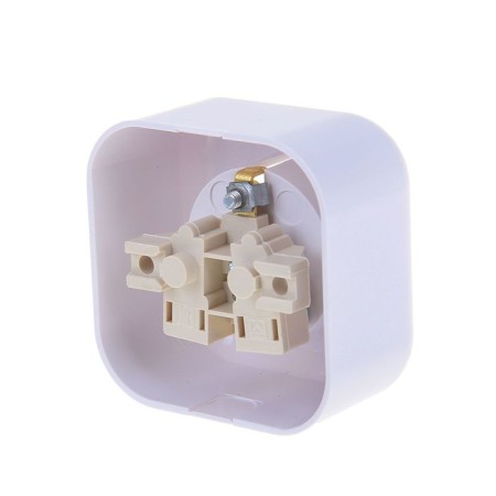Kuntsevo socket RA16-638 Z "Valentina, 16 A, 230 V, single, outer, with salary, white-1
