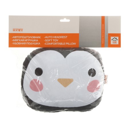 Pillow on the headrest Matech Cutie Line, 30 x 25 x 10 cm, black, pink-6