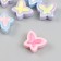 Busina for creativity plastic set 6 pcs. "Butterfly" color with mother -of -pearl mix 2x1.6 cm