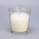 Candle in a smooth glass flavored "white lily", 8.5 cm