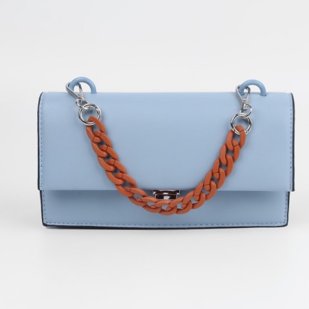 A chain for a bag, with carbines, plastic, 23 × 17 mm, 30 cm, terrorist/silver color-3