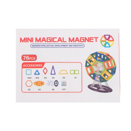 Magnetic designer "Mini-magic magnet", 40 parts-4