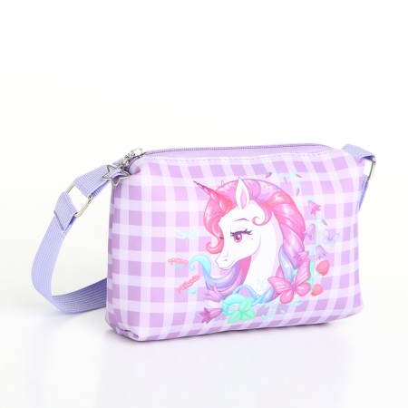 Bag's bag with lightning, lilac color