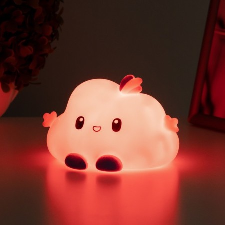 Night "Cloud" LED from AG13 batteries pink 12x10x8 cm-2