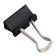 A set of paper clamps 15 mm, 12 pieces, in packaging, black