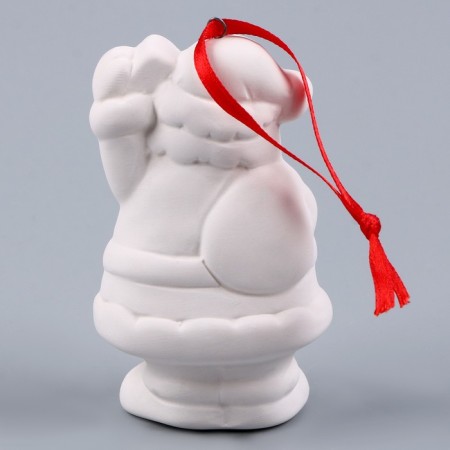 A set of Christmas tree decorations for coloring, 4 pcs. "Magic" with a suspension, brush-7