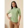 Women's turtleneck with short sleeve Eliseeva Olesya, size 58, green color
