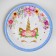 Paper plate "Unicorn and flowers", set of 6 pcs.
