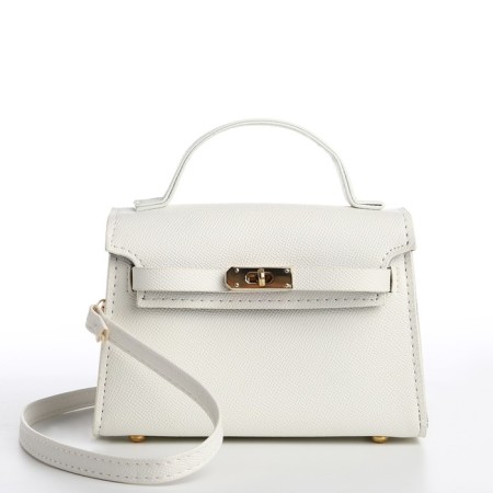 Bag Women's Messoriner, white color 19*13*7 cm-2
