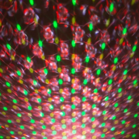 Light device "Waves" 10.5 cm, laser, speaker, remote control, glow of multi, 5 V-6