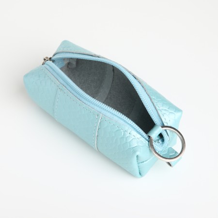 Pocket Key with Lightning, Textura, length 12.5 cm, ring, blue color-2