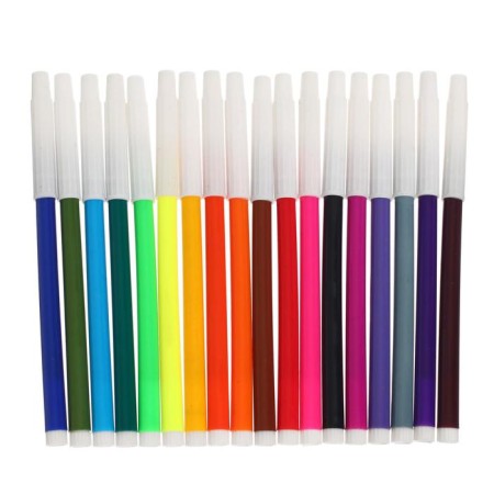 Felt -tip pens, 18 flowers, non -premised cap-4