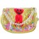 Children's bag on the valve, 6x12x16 cm, adjustable belt, yellow mix