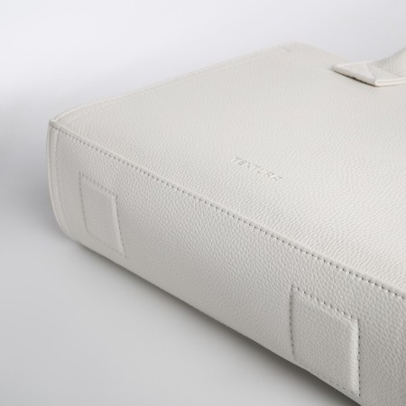 Female bag Textura, tout, medium size, white color-6