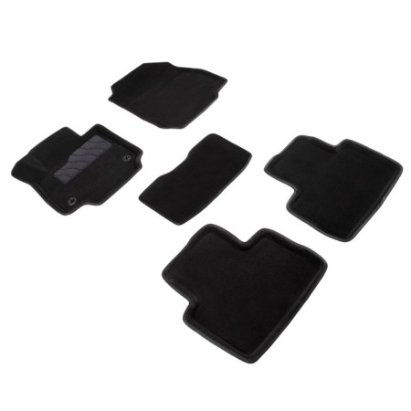3D mats for Toyota RAV4, V, (XA50), manual transmission, 2019-n, black, set