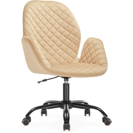 Computer chair Nero Metal/velor, black/beige 63x65x92 cm