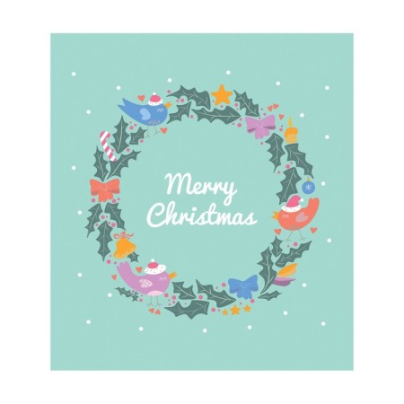 A set of napkins for setting the Christmas Wreath, rectangular, size 32x46 cm, 4 pcs-1