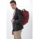 Male backpack on a zipper, 2 outer pockets, with USB, red color