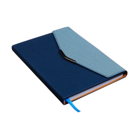 Organizer, A5, 140 sheets, cage, cover of the leatherette "style", blue-1