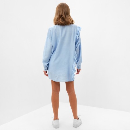 Women's costume (blouse, shorts) minku: casual collection Blue color, rr 48-5