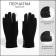 Gloves male, dimensionless, with insulation, black color