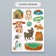 Stickers Paper "dog" set 2 sheets 20x15 cm