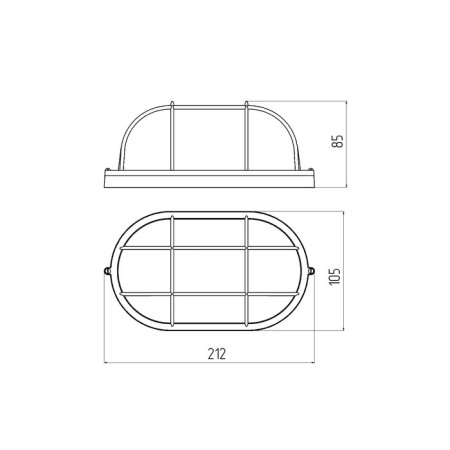 Lamp ERA NBP 04-60-002, E27, 60W, 212x105x85 mm, IP54-5