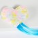 Hair strand "heart" on a hairpin, 40 cm
