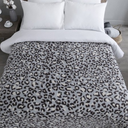 Fleet “Leopard” plaid, size 150x200 cm, blue color-1