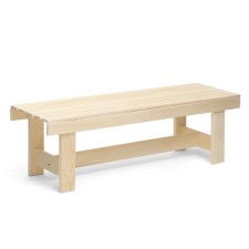 A bench (bench) wooden from linden 130 x 45 x 42 cm, without a back, for a bath and a summer residence