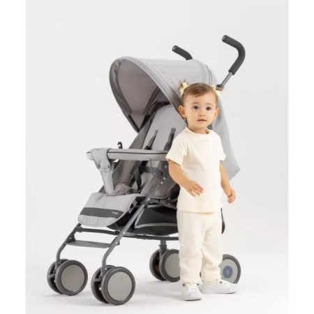 Stroller walking children's Rant Basic "Tango" RA351, folds on a cane, color Silver Grey-6