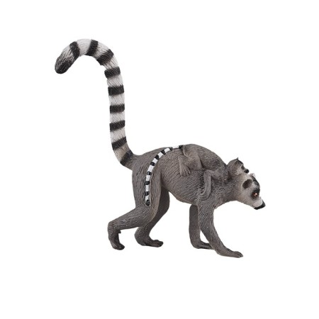 Figure Konik "Cat Lemur with a cub"-1