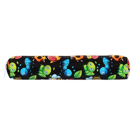 School pencil case on the zipper "insects", the color is black-1