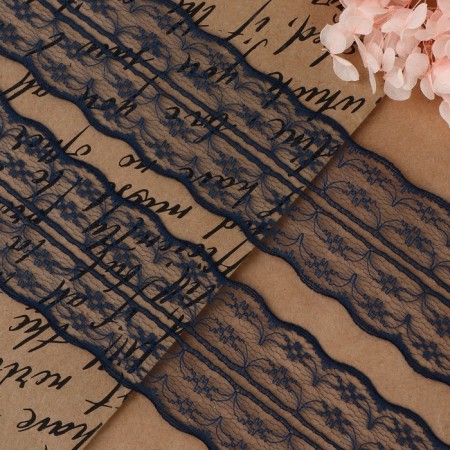 Capricon lace, 45 mm × 10 ± 1 m, blue color-1