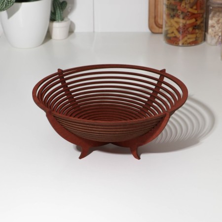 Fruitwoman Wooden Dolyana, 26 cm, mokko color-1