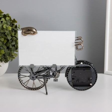 Photo frame Plastic with clock "Bicycle" 10x15 cm, 18x22 cm-3