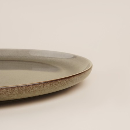 A set of porcelain plates SL Home "Molveno", D = 27 cm, brown color-3