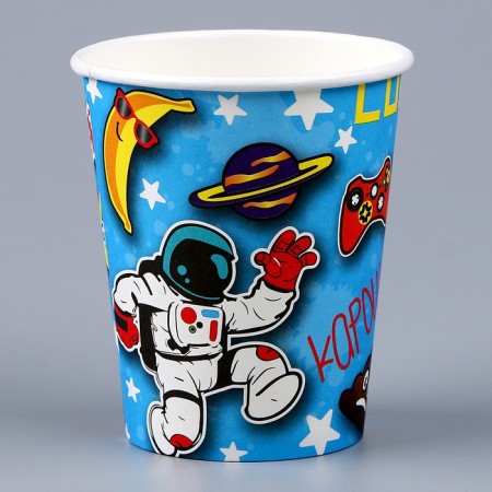 A glass of paper "Birthday", in a set of 6 pcs.-2