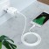 Nice charger Hoco N4, 2 USB - 2.4 A, MicroUSB 1 m cable, white