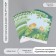 Scrapbooking paper "Chickens on the grass" density 180 grams set 10 pcs 15.5x17 cm