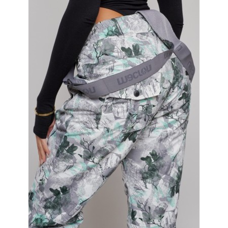 Semi -combinezone ski insulated female winter, size 46, white color-9